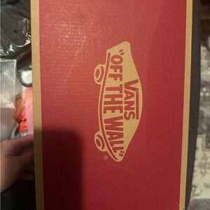 Vans Red and Tan Shoe Box